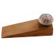 2 Pieces Red Embossed Crackle Ceramic Wooden Door Stopper